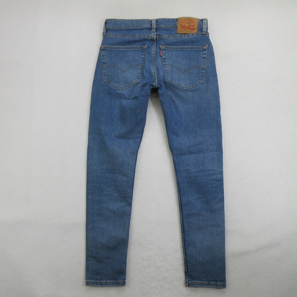 Levi's Men's Jeans 30X29 (TagW31 L30) Skinny Taper Blue Denim Medium Wash - Picture 2 of 12
